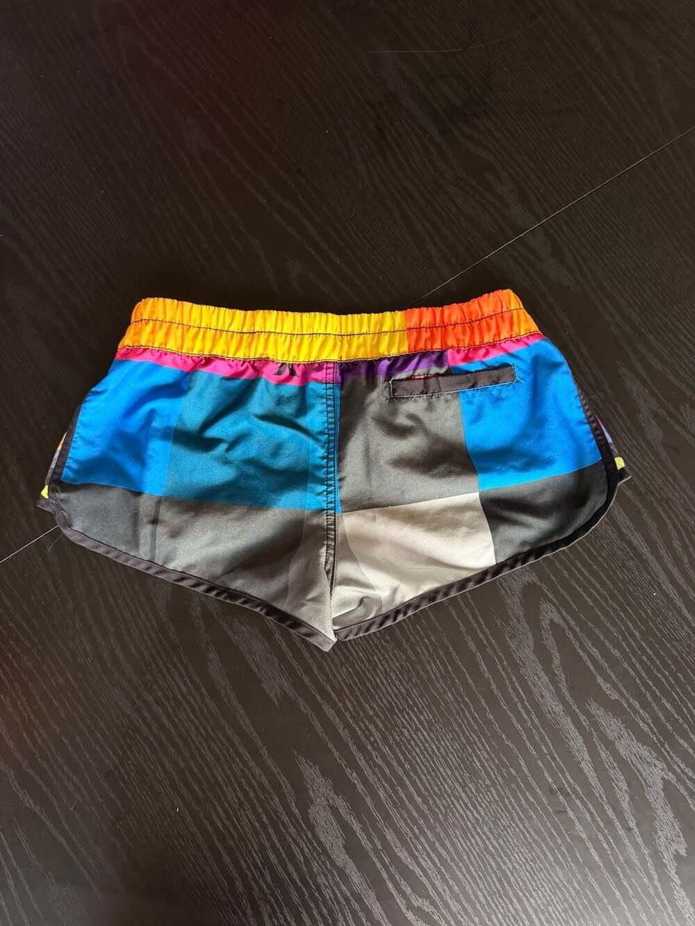 Hurley Women's Multicolor Colorblock Athletic Pull-On Board Shorts Size Small - Picture 4 of 7
